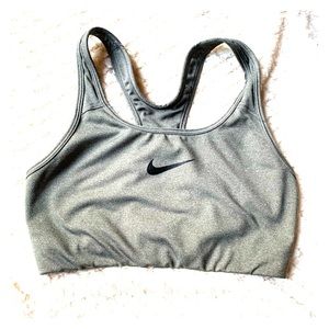 Nike sport bra dri-fit medium grey
